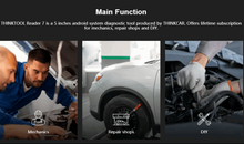 Load image into Gallery viewer, Thinkcar THINKTOOL Reader 7 5 Inch - 7 system Scan Tool - Free lifetime updates - Free delivery