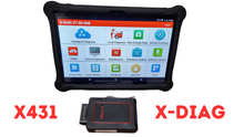 Load image into Gallery viewer, X431 Xdiag Truck 24v and 12v v2 diagnostic tools 10 inch 1 year free updates- 1 year warranty