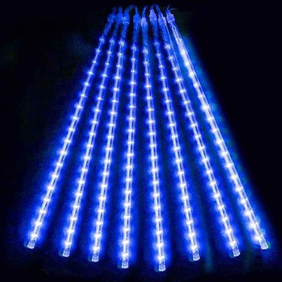 Meteor falling/waterfall lights 30cm x8 tubes 192 LED 3m length