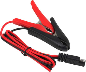 60CM Alligator Crocodile Clip to SAE Connector Quick Disconnect Car Solar Power Charging Extension Cable