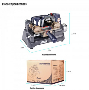 Xhorse Dolphin XP-008 Key Cutting Machine – Portable Special Bit, Double Bit Key Cutting