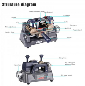 Xhorse Dolphin XP-008 Key Cutting Machine – Portable Special Bit, Double Bit Key Cutting