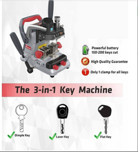 Load image into Gallery viewer, Xhorse DOLPHIN XP007 Manual Multifunctional Key Copy/Cutting Machine For Laser Dimple &amp; Flat Keys