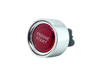 Engine Start / Stop Button with LED (3-Pole, 12V DC / 50A, 22mm Diameter) Blue/Red