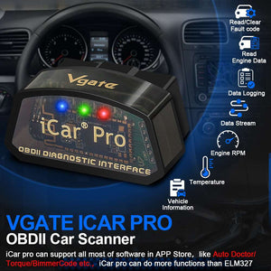 Vgate Icar Pro 4.0 Iphone OBD2 Scanner OBDII Scan Code Reader ELM327 Automotive Scanner