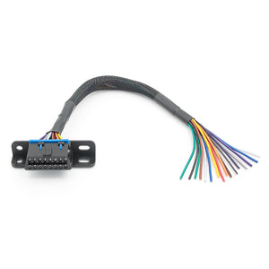 OBD2 16pin Female Connector to Open OBD Cable convert OBD1 to OBD2