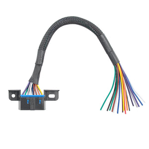 OBD2 16pin Female Connector to Open OBD Cable convert OBD1 to OBD2