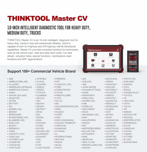 Load image into Gallery viewer, Thinkcar Thinktool Master CV 10inch Heavy Vehicle Scanner 12v and 24v - 2 year free updates