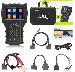 Topdiag Jdiag M100 Pro Moto Diagnostic Tool Universal Moto Scanner with 12V Battery Tester - 1 year Warranty