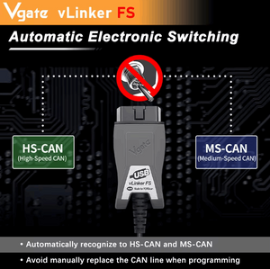 Vgate vLinker FS Auto Diagnostic Cable For Ford FORScan HS/MS-CAN OBD2 Scanner Tools