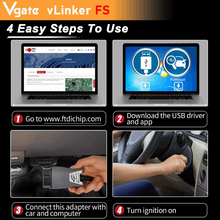 Load image into Gallery viewer, Vgate vLinker FS Auto Diagnostic Cable For Ford FORScan HS/MS-CAN OBD2 Scanner Tools