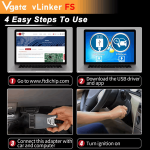 Vgate vLinker FS Auto Diagnostic Cable For Ford FORScan HS/MS-CAN OBD2 Scanner Tools