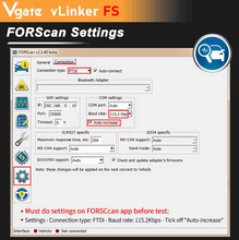 Load image into Gallery viewer, Vgate vLinker FS Auto Diagnostic Cable For Ford FORScan HS/MS-CAN OBD2 Scanner Tools