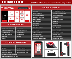 Thinkcar Thinktool - 28 special reset functions - 2 year free updates