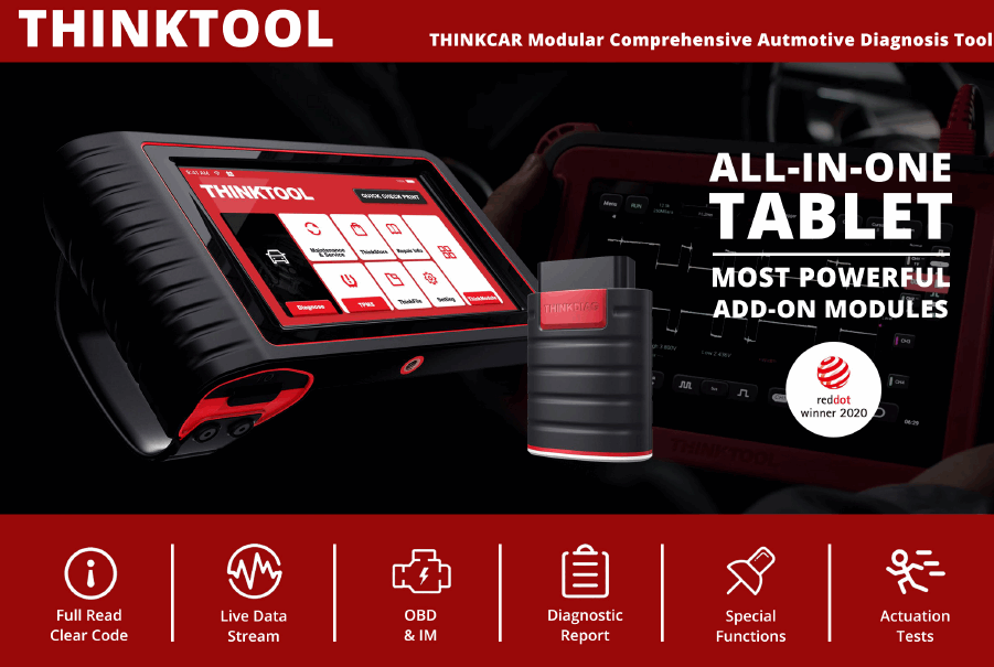 Thinkcar Thinktool - 28 special reset functions - 2 year free updates