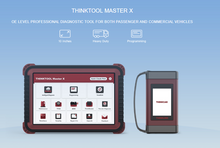 Load image into Gallery viewer, Thinkcar Thinktool Master X 10 inch - Car and Truck Diagnostic Tool Full System ADAS Code Online Programming - 2 year free updates