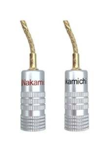 Nakamichi Speaker Connector Flex Braid Gold Plated Pair