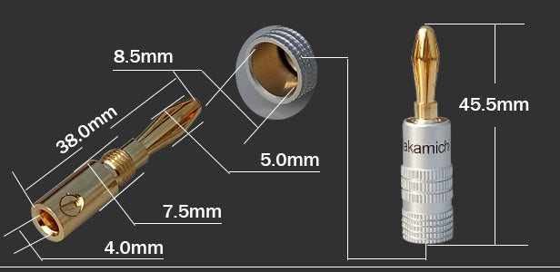 Nakamichi 5.0 pack of 20 (10 pairs of two) Surround Speaker Connector ...