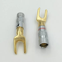 Load image into Gallery viewer, Nakamichi Speaker Connector U Spade Terminal Gold Plated Pair