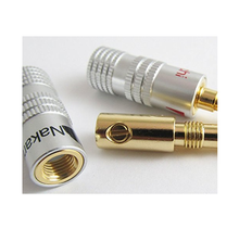 Load image into Gallery viewer, Nakamichi Speaker Connector Banana Straight Gold Plated Pair