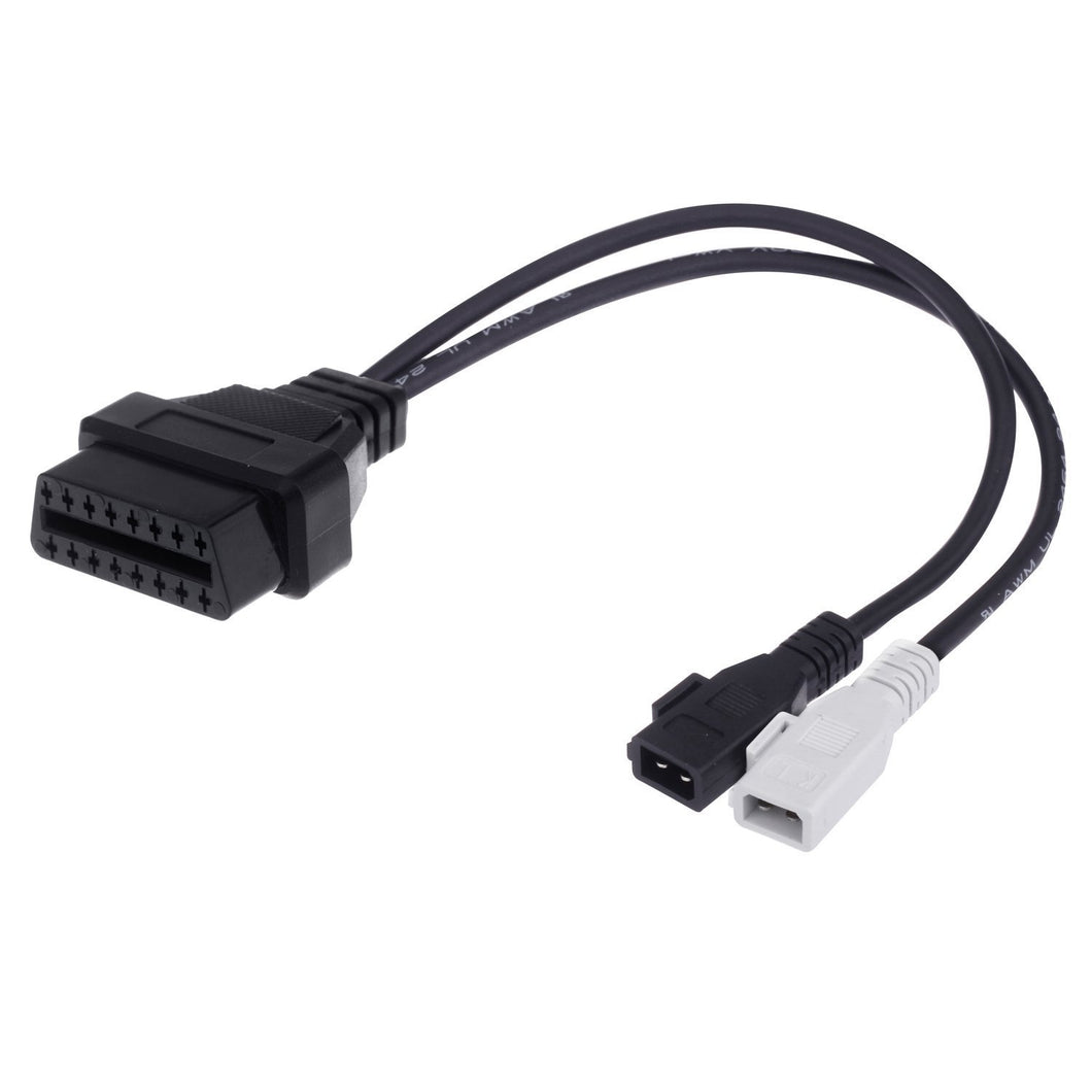 Audi and VW 2 x 2 Pin to 16 Pin OBDII Diagnostic Cable